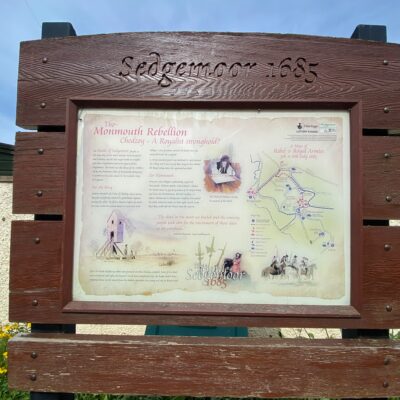 Chedzoy Battle Of Sedgemoor Sign