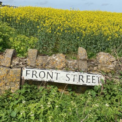 Chedzoy Front Street Sign